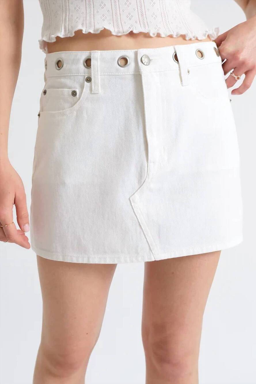 NEW DAZE malibu mini skirt in lamb